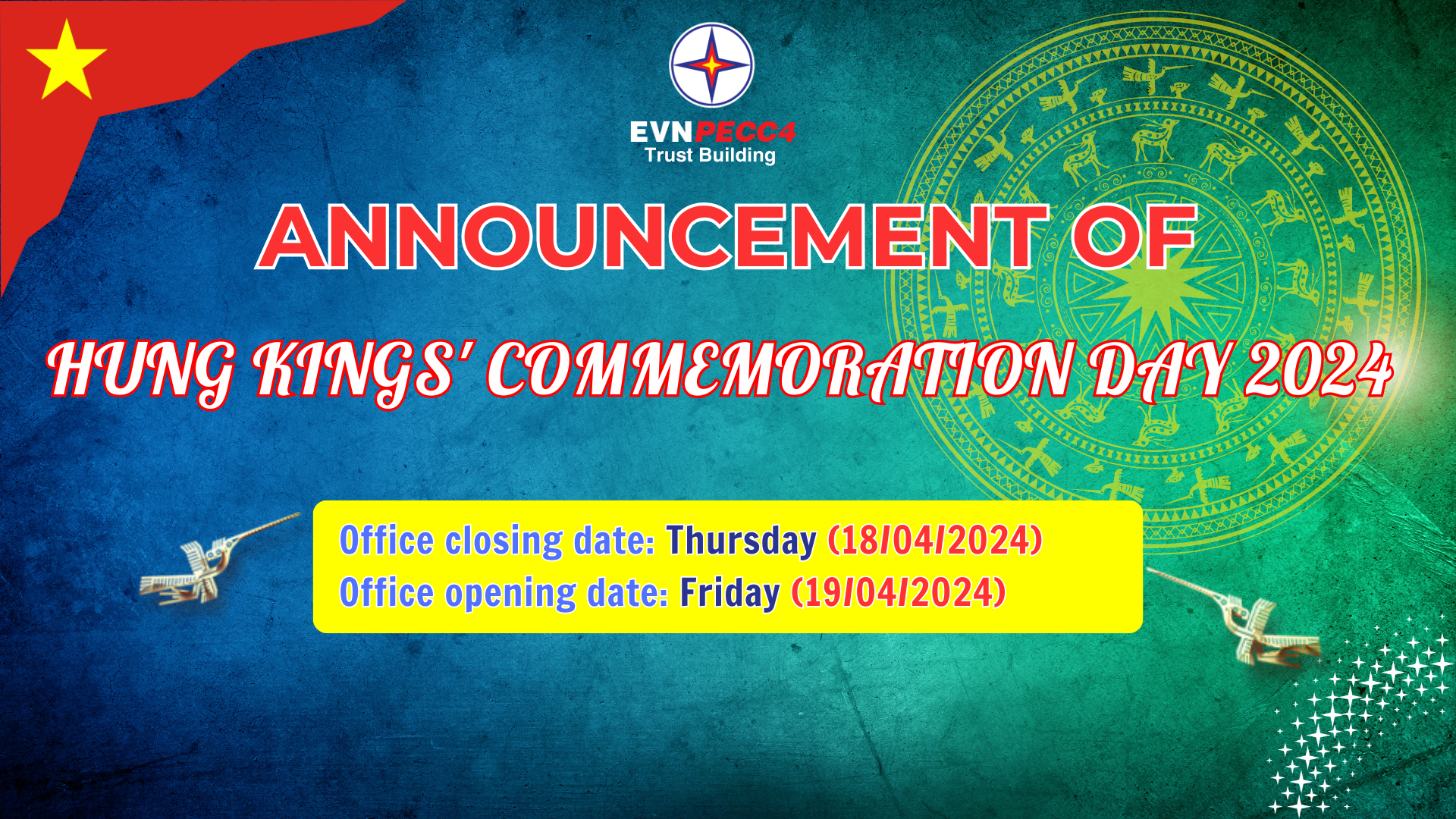 Announcement of Hung Kings’ Commemoration Day 2024